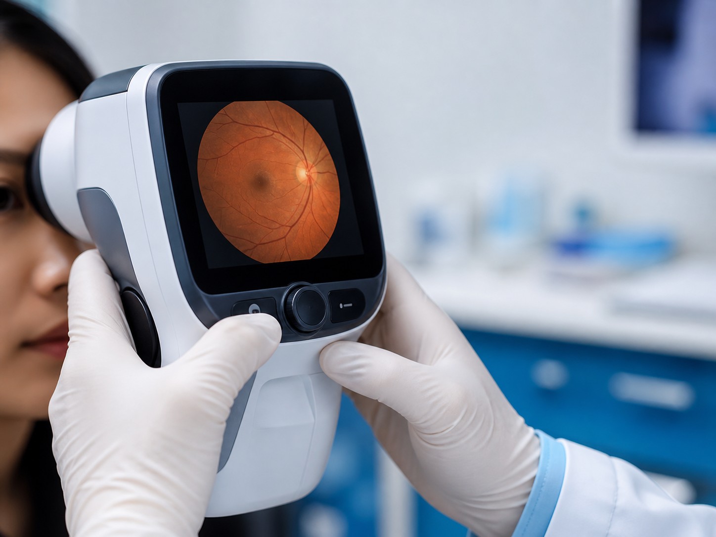 Portable fundus camera for retinal screening