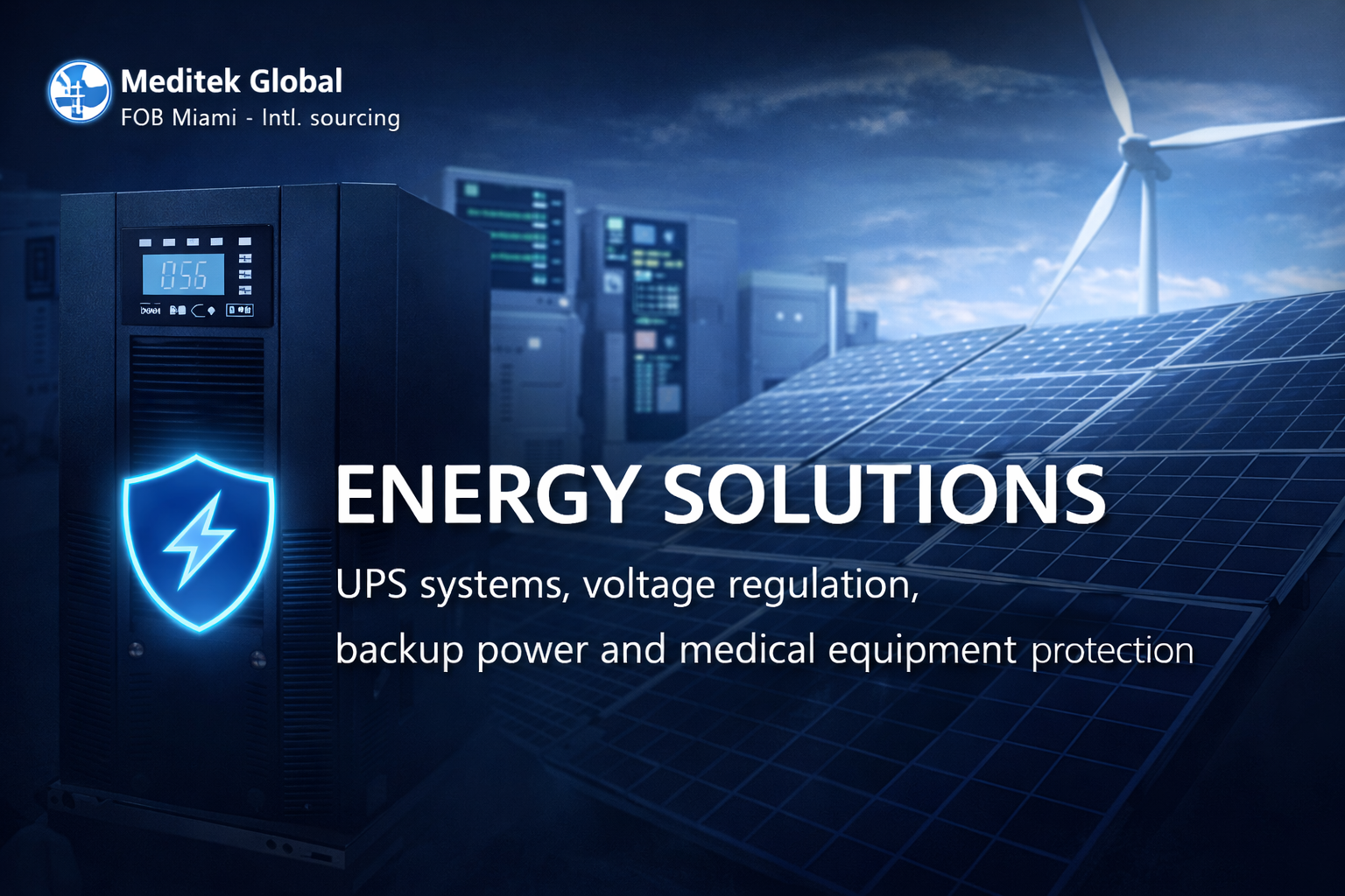 Energy solutions for clinics and medical equipment protection