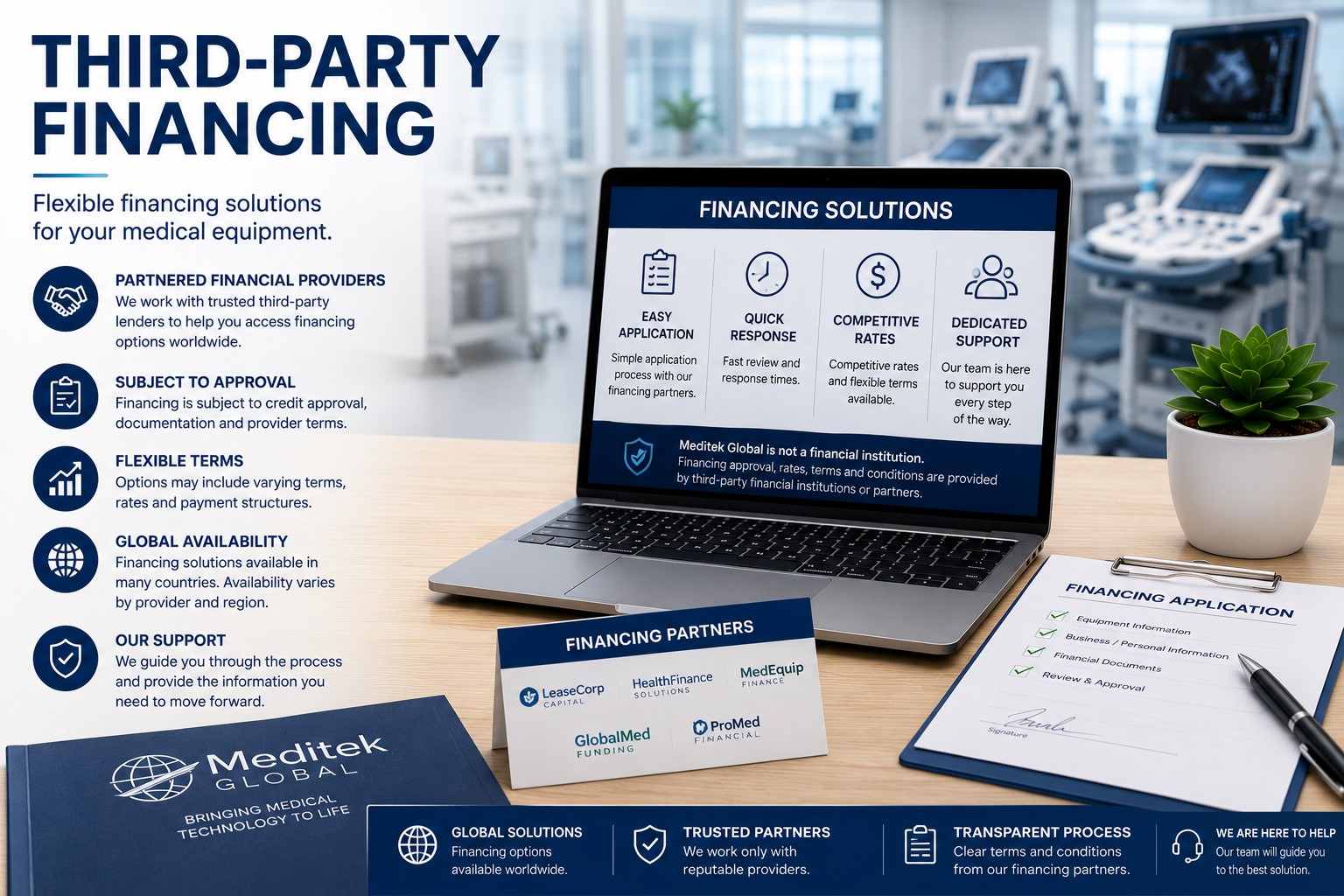 Third-party financing for medical equipment
