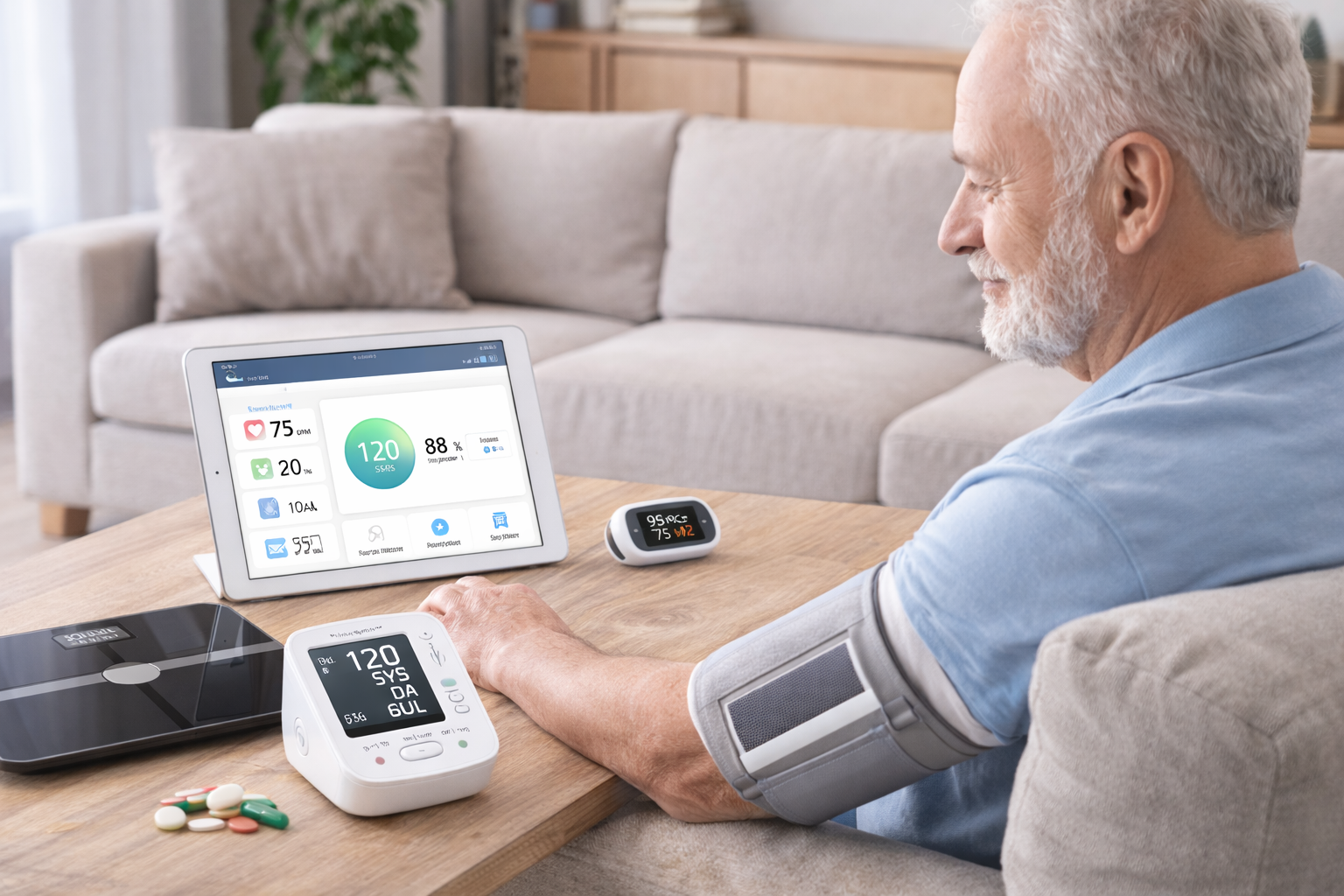Home health monitoring devices