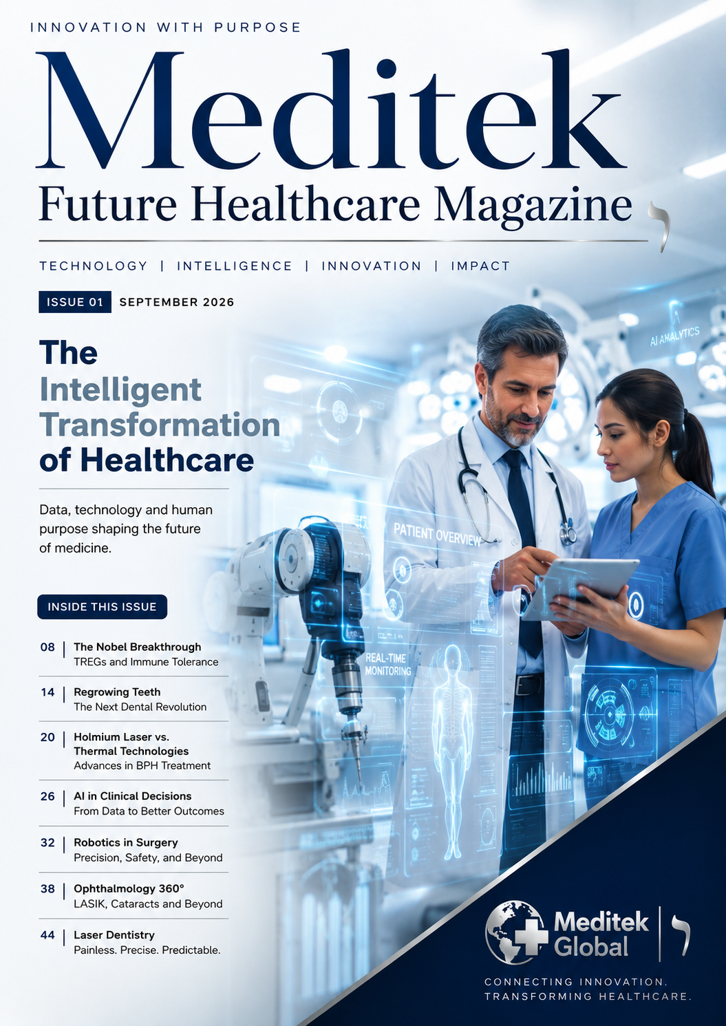 Meditek Future Healthcare Magazine Issue 01 September 2026 cover